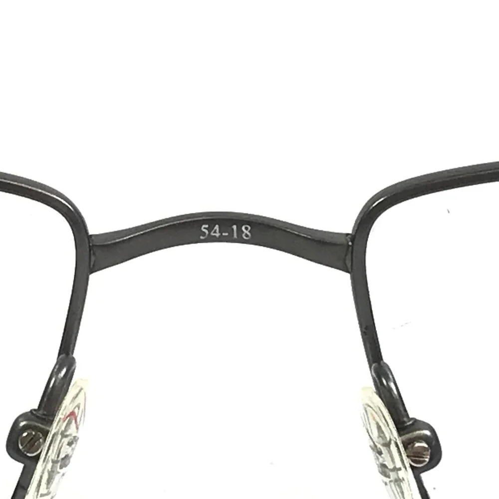 Cruz Eyeglasses Frame I-172 Black Gun Gunmetal Rectangle Titanium 54-18-140